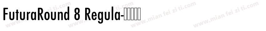 FuturaRound 8 Regula字体转换